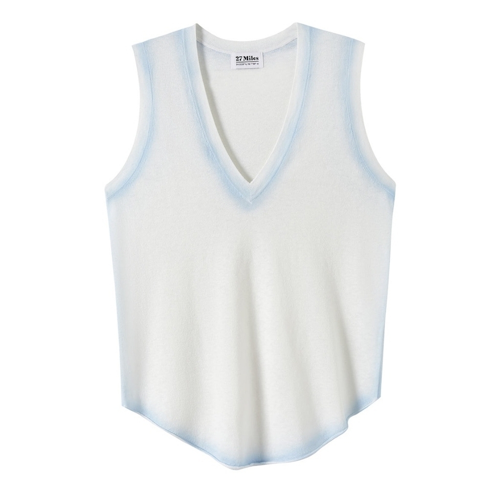27 Miles Leslie knit tank top Sky blue ombre size small NEW NWT